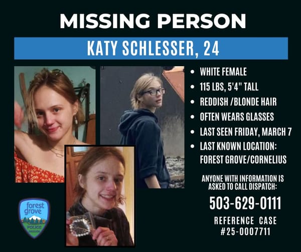Forest Grove Police seek public help in locating Forest Grove woman