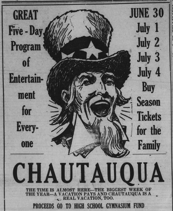 1925: Five-day Chautauqua comes to Forest Grove