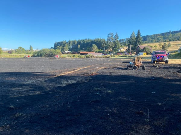 Welding believed to have sparked four-acre fire north of Forest Grove