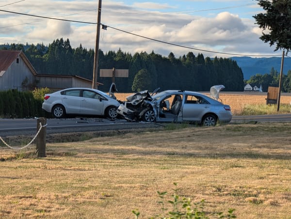 Banks man arrested on DUII, reckless driving, and assault charges after crash on Highway 47